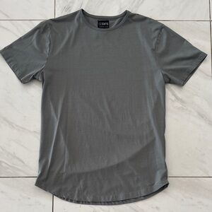 Men’s Cuts Curved Hem Pyca Pro Grey Shirt